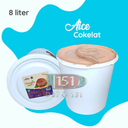  Alice Ice Cream 8L Rasa Cokelat